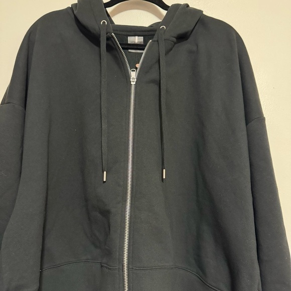 CALIA Women's Cropped Zip Hoodie in Pure Black - Size 2X - Picture 12 of 14